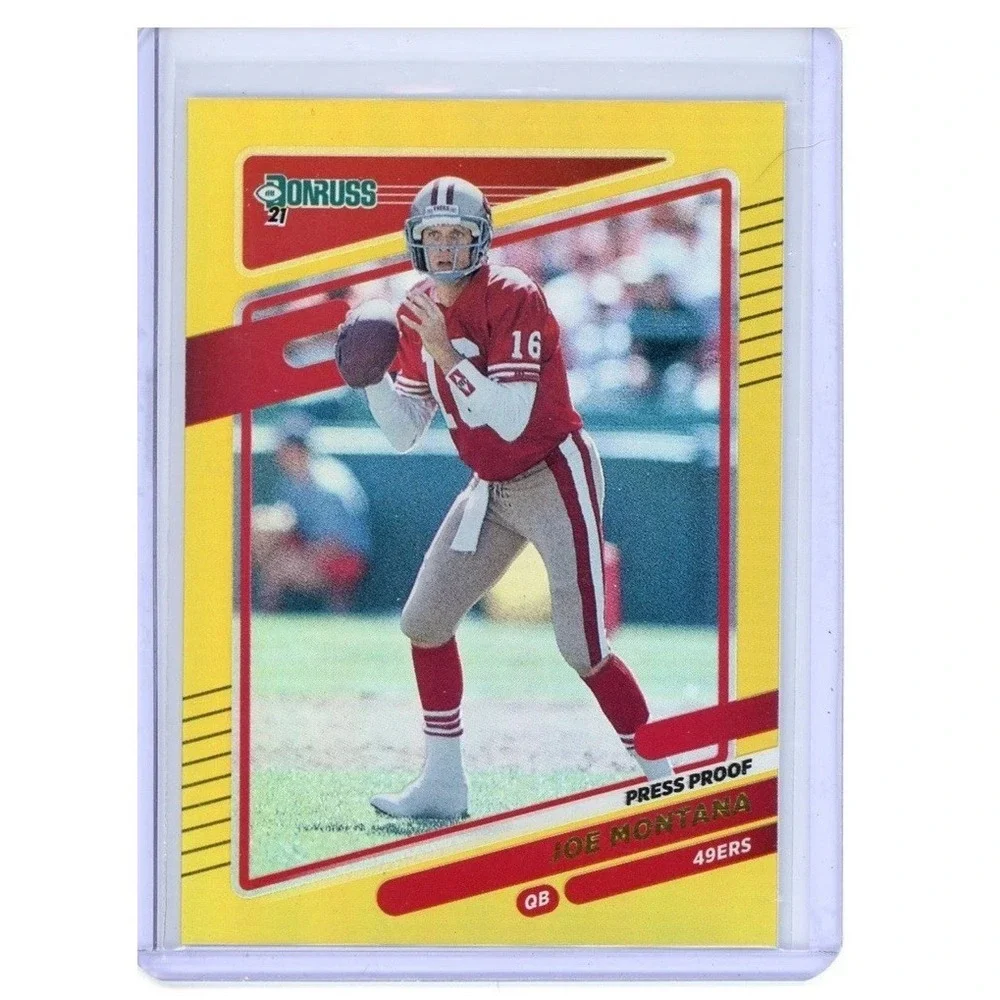 Joe Montana Press Proof Premium Gold 2021 Donruss #57 San Francisco 49ers